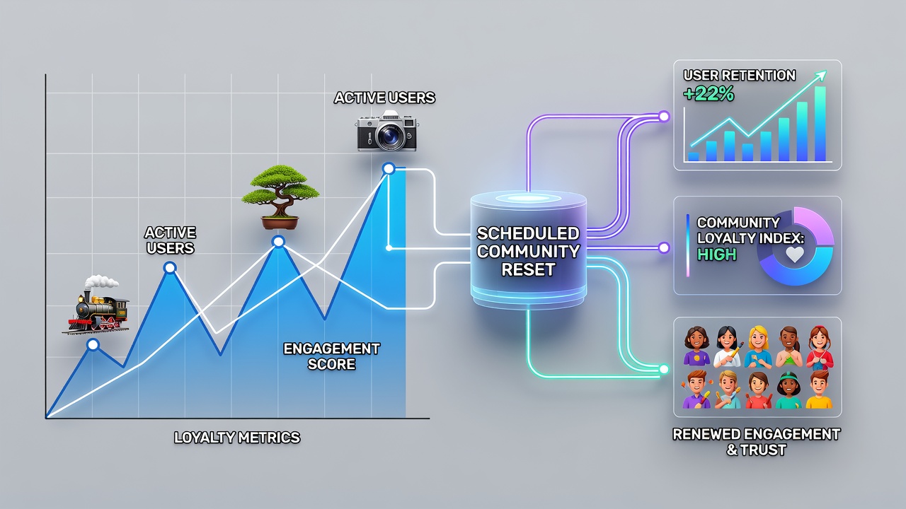 Tracing the Influence of Scheduled Community Resets on Loyalty Metrics in Hobby-Focused Online Platforms